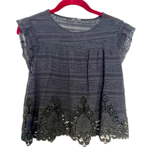 Zara B/W Collection size small black blouse